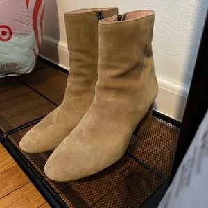 J. Crew tan ankle boots